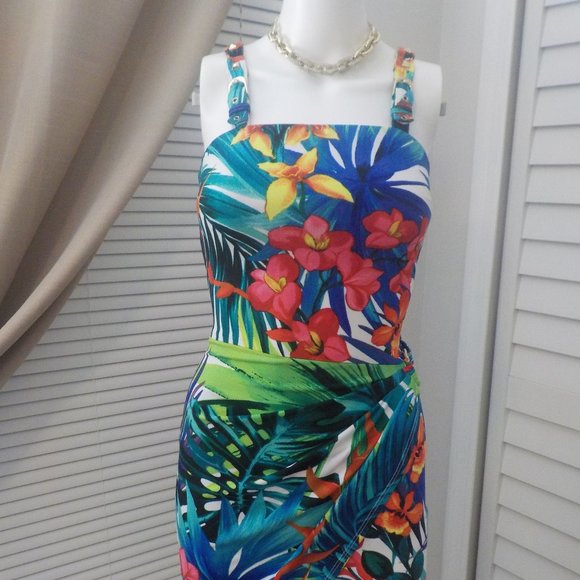 hawaiian bodycon dress
